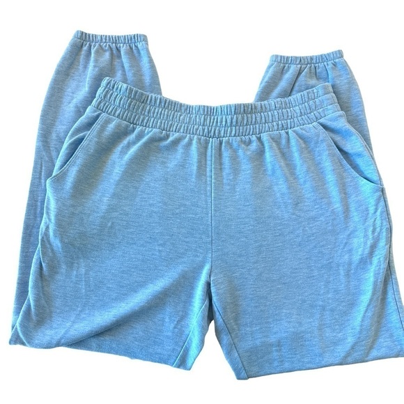 J. Crew Pull On Cloud Fleece Blue Joggers - Picture 3 of 9